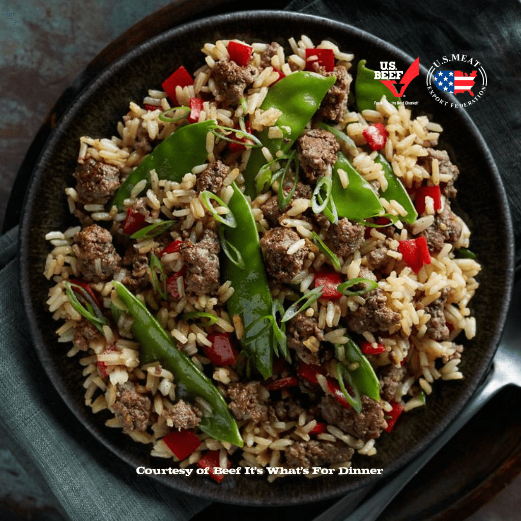 beef & vegetable fried rice